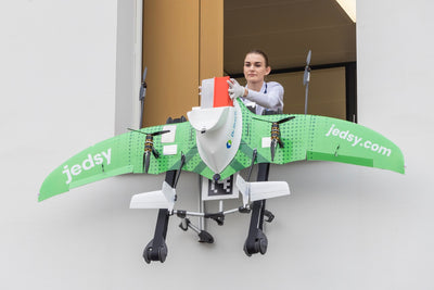 Drone flies medical samples into laboratory
